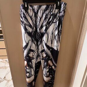 Cyber Goth Rave Techno Leggings